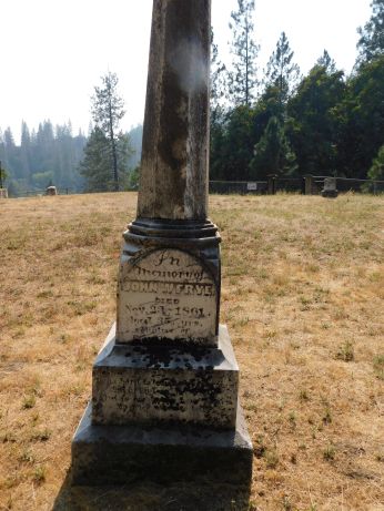 [Picture of John Frye grave]